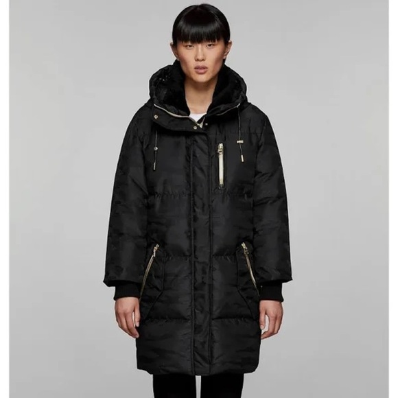 MACKAGE Kandee Down Coat In Monochrome Camo Print - Picture 13 of 15